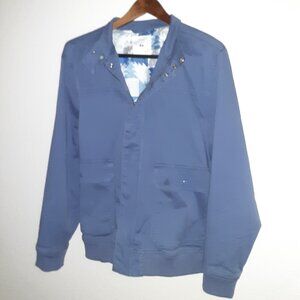 Slate Blue Twill Jacket Coat * New/Like New * XL * Chest 50" * Nice-Casual *